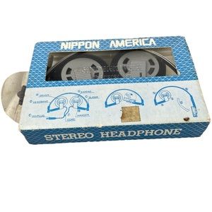 Vintage 70s Nippon America Stereo Headphone never been used